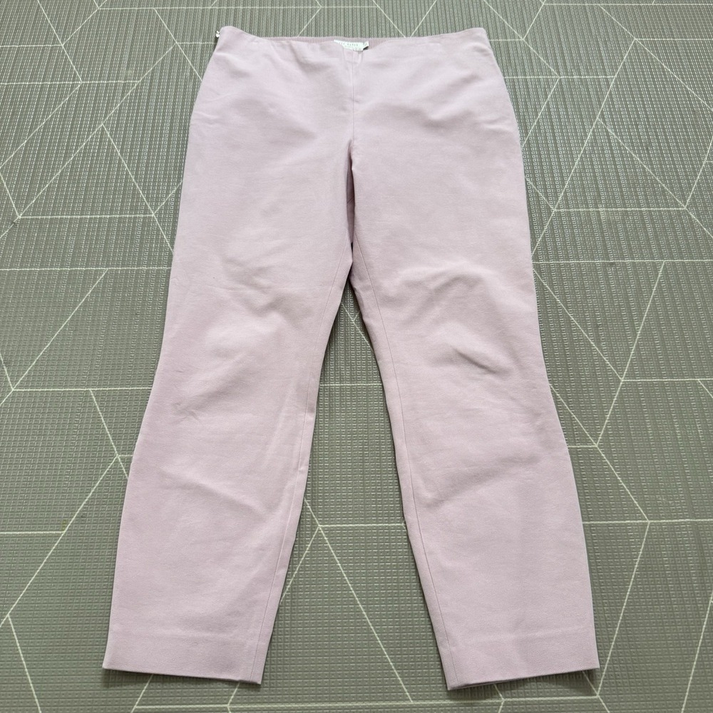 Ted Baker Dress Pants Women's 5 US 12 Light Pink Gold Hardwear Stretch